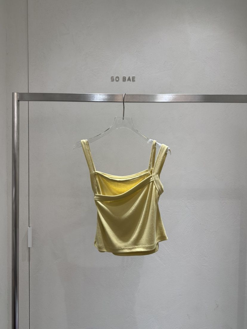 SO BAE韓國直郵實拍女士新品26春夏熱賣休閑吊帶背心不對稱SO BAE吊帶/背心