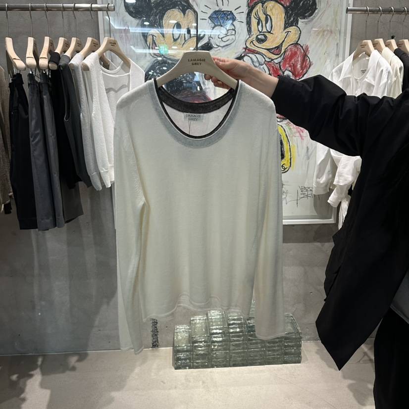 LAMAGIEPIE/LAMAGIE GREY韓國代購女士新款職業26春夏針織衫LAMAGIEPIE/LAMAGIE GREY針織衫