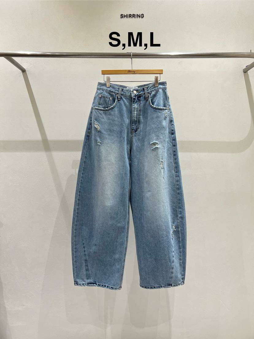 SHIRRING東大門直郵女士新品推薦職業26春夏真品休閑牛仔褲SHIRRING牛仔褲