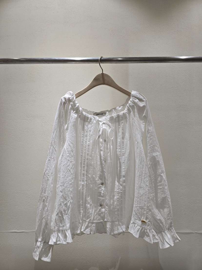 LIKEVAM韓國代購女士新款真品時尚人氣休閑職業襯衫蕾絲衫LIKEVAM襯衫/蕾絲衫