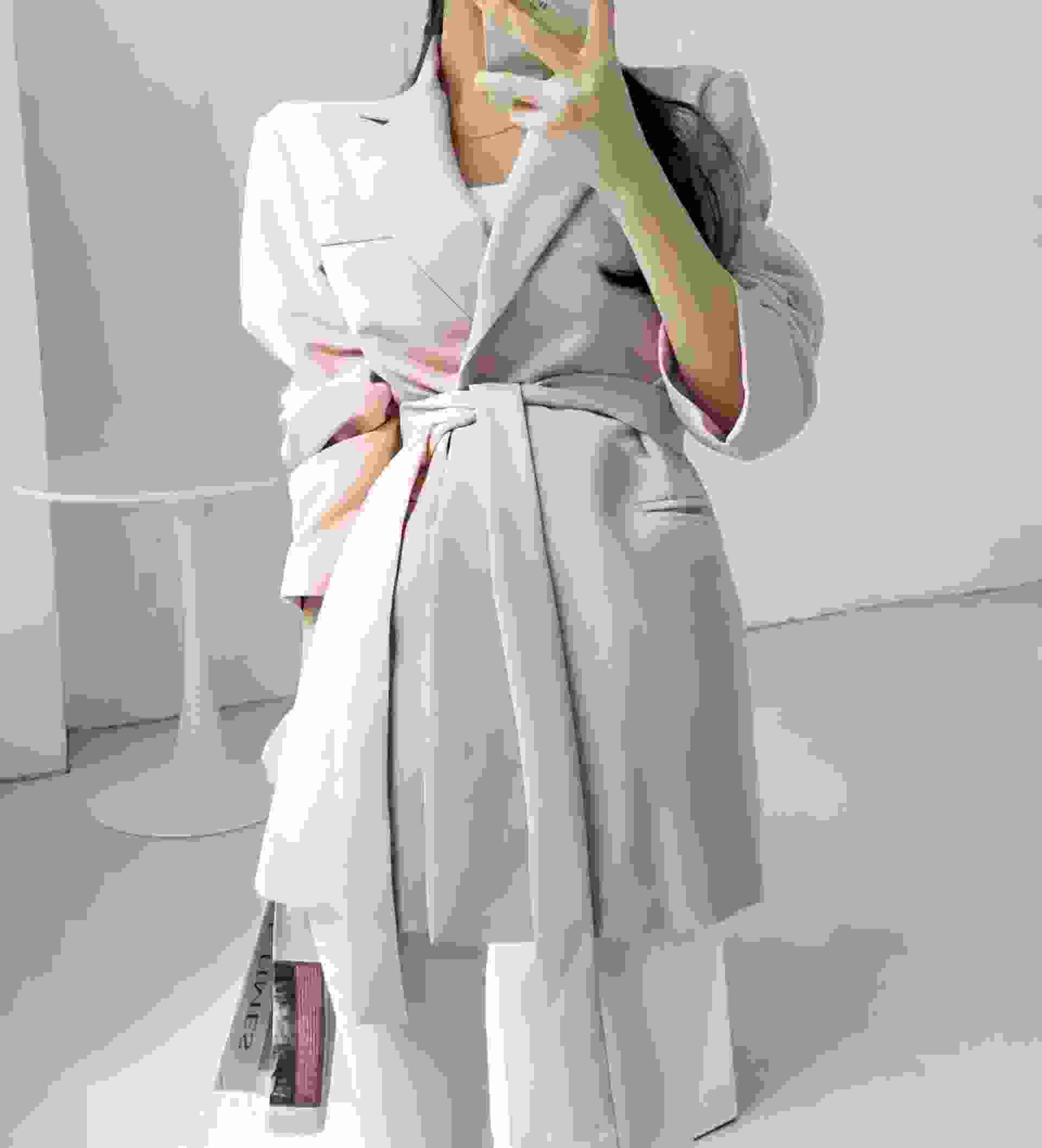 PLACE東大門代購女士新款休閑推薦真品時尚人氣夾克含腰帶PLACE夾克