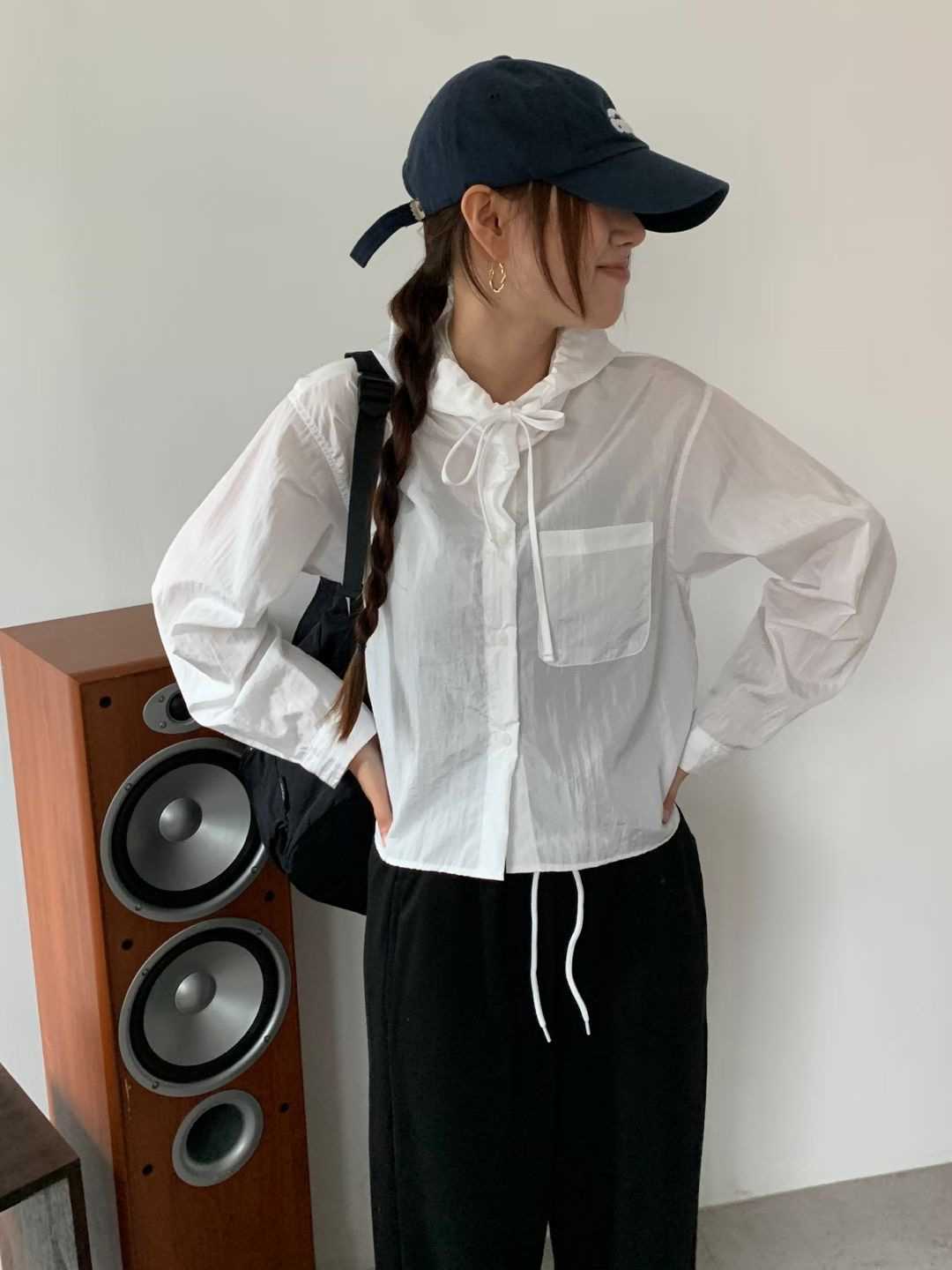 PLACE韓國直郵女裝新品26春夏人氣推薦時尚休閑襯衫蕾絲衫PLACE襯衫/蕾絲衫