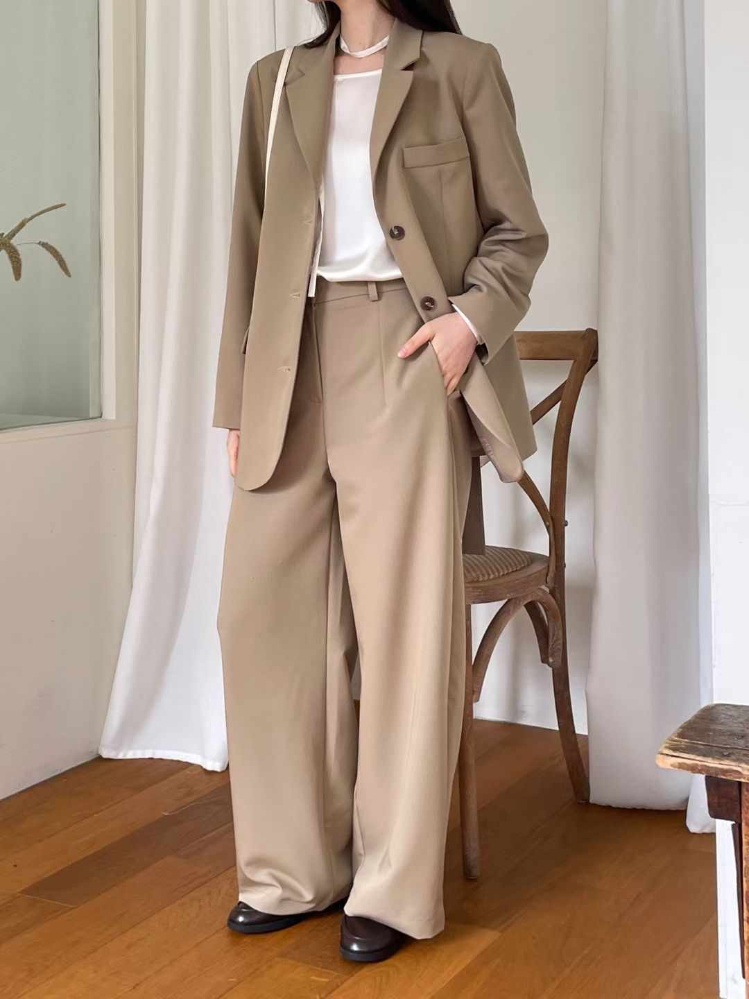 PLACE東大門代購女裝新品推薦人氣休閑職業26春夏真品套裝PLACE套裝