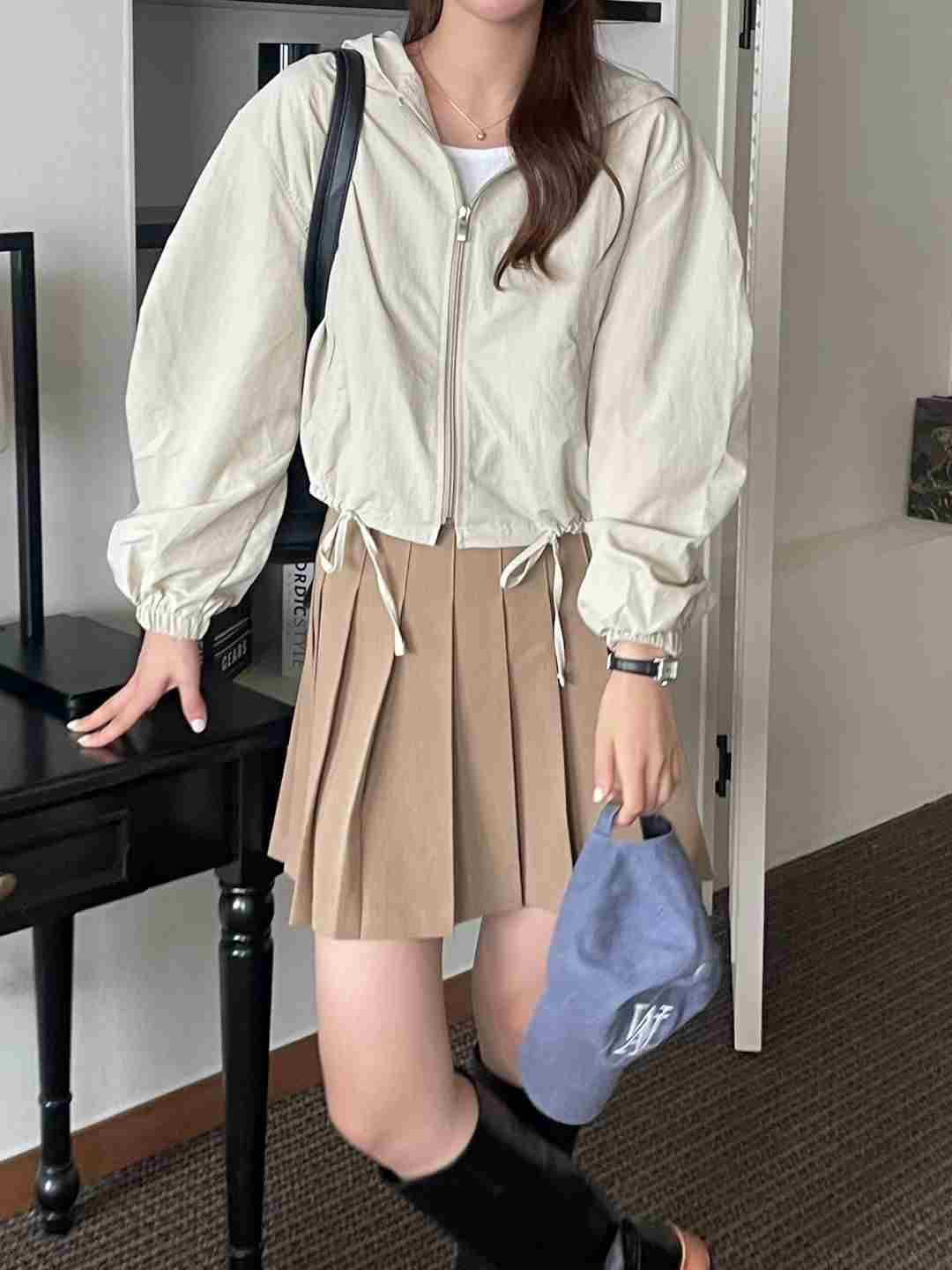 PLACE韓國代購女裝新款人氣真品職業熱賣26春夏夾克連帽衫PLACE夾克