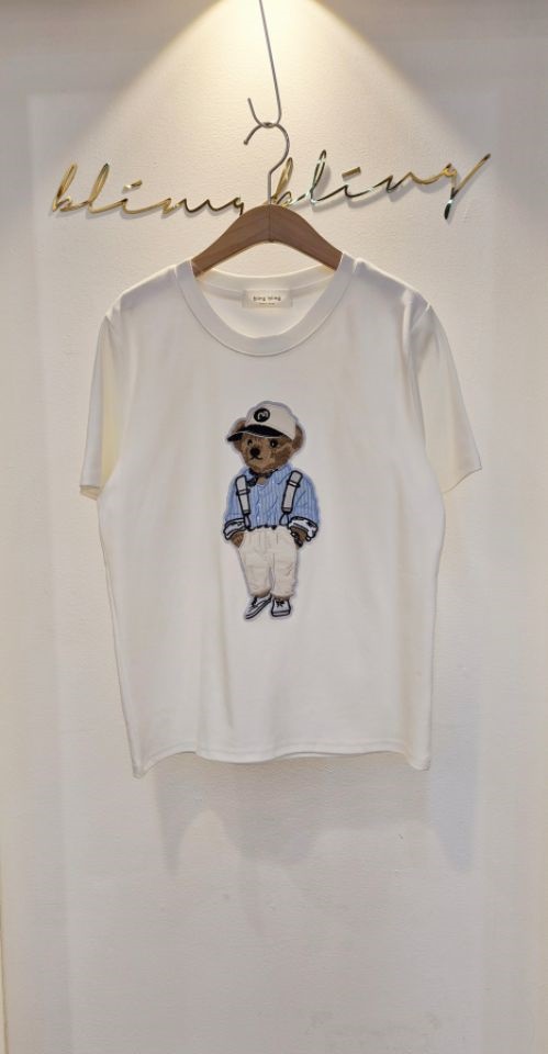 RICO/BLING BLING-S韓國代購女裝新品時尚人氣熱賣T恤RICO/BLING BLING-ST恤