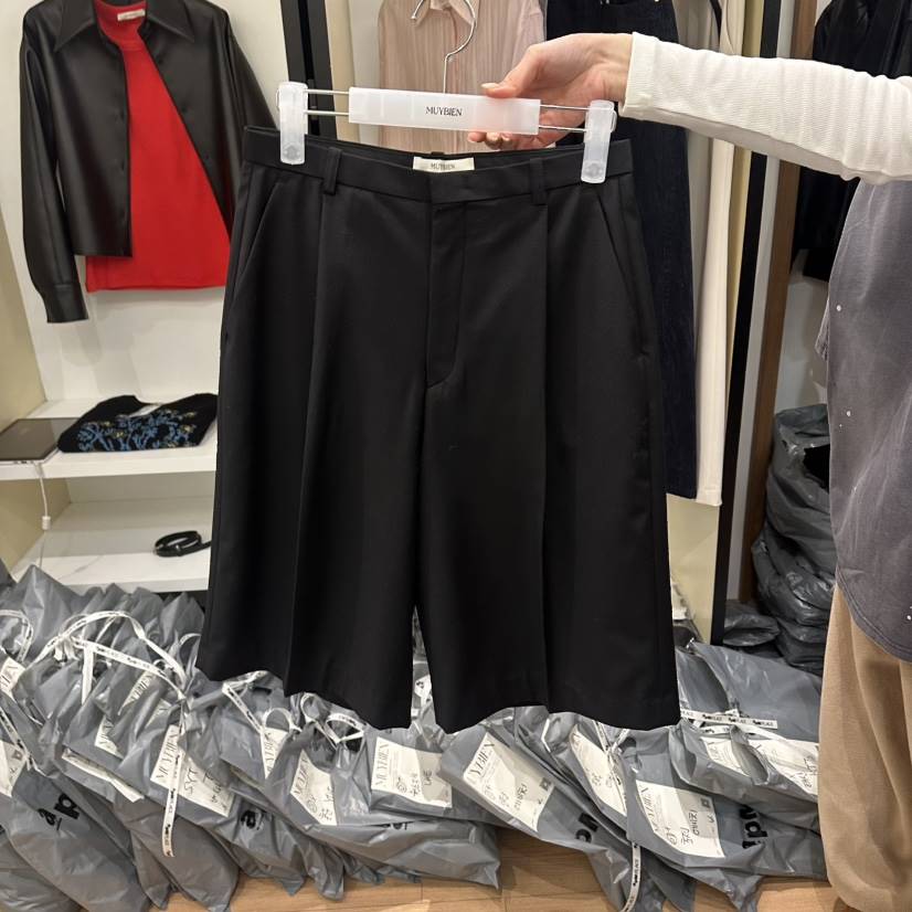 MUYBIEN東大門代購女士新款休閑人氣職業真品熱賣26春夏短褲MUYBIEN短褲