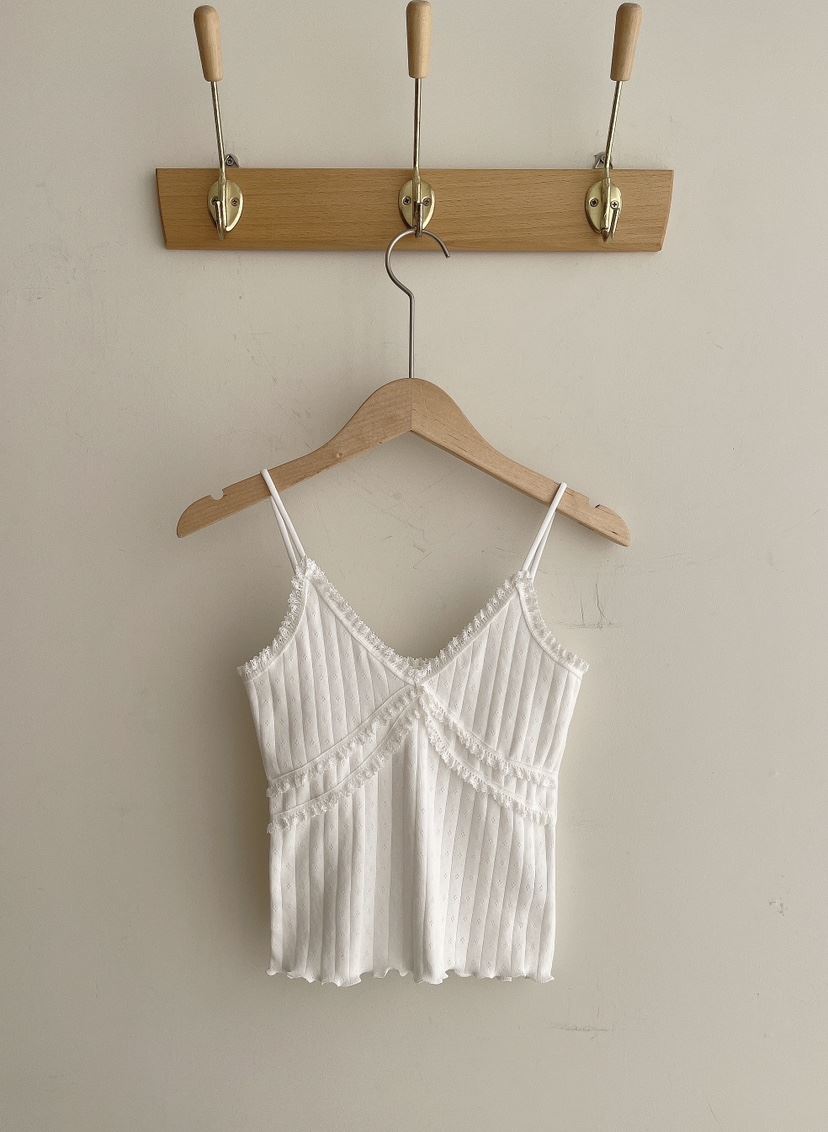 MINIQUEENS韓國代購女士新款26春夏熱賣推薦吊帶背心蕾絲MINIQUEENS吊帶/背心