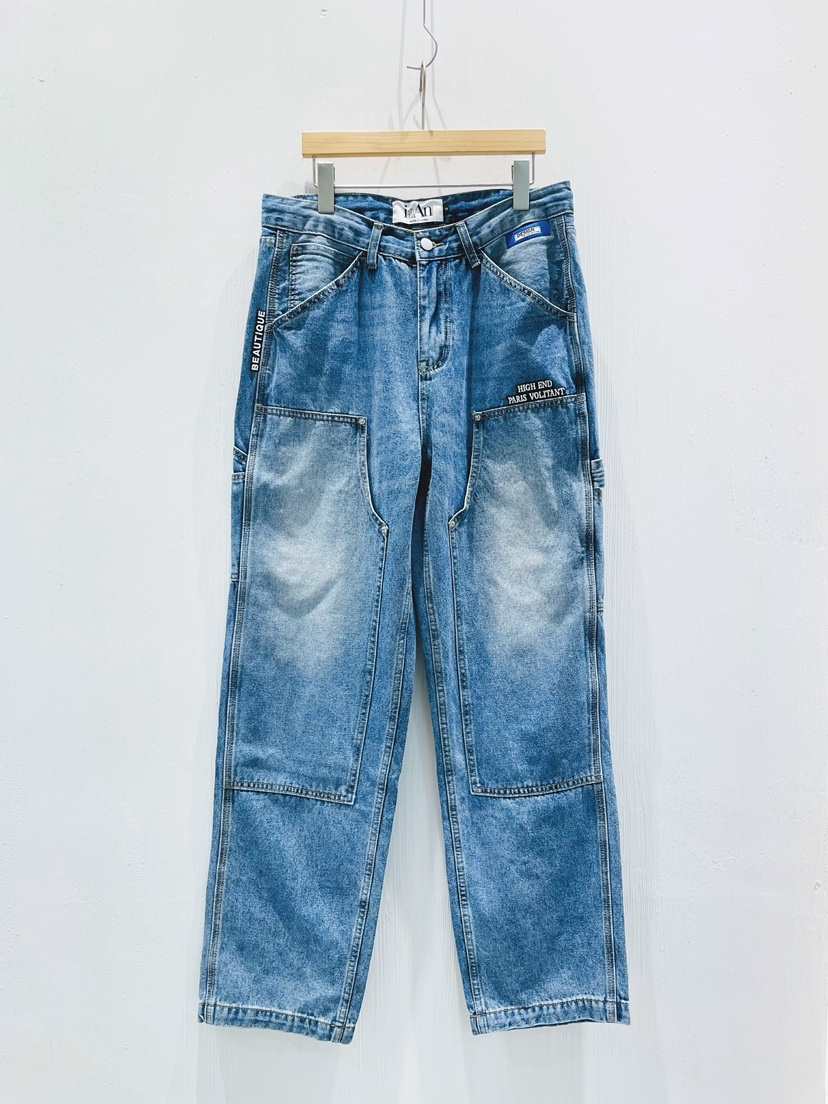 IAAN東大門代購女裝新品職業時尚26春夏真品人氣休閑牛仔褲iaAn牛仔褲