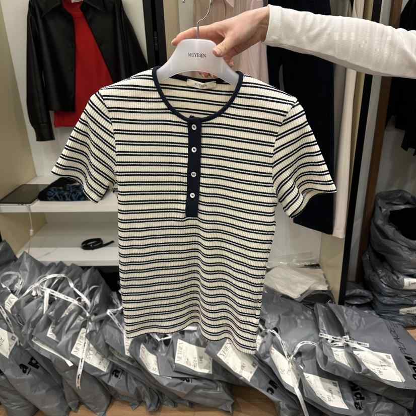 MUYBIEN韓國代購女裝新款休閑職業熱賣真品人氣時尚針織衫MUYBIEN針織衫