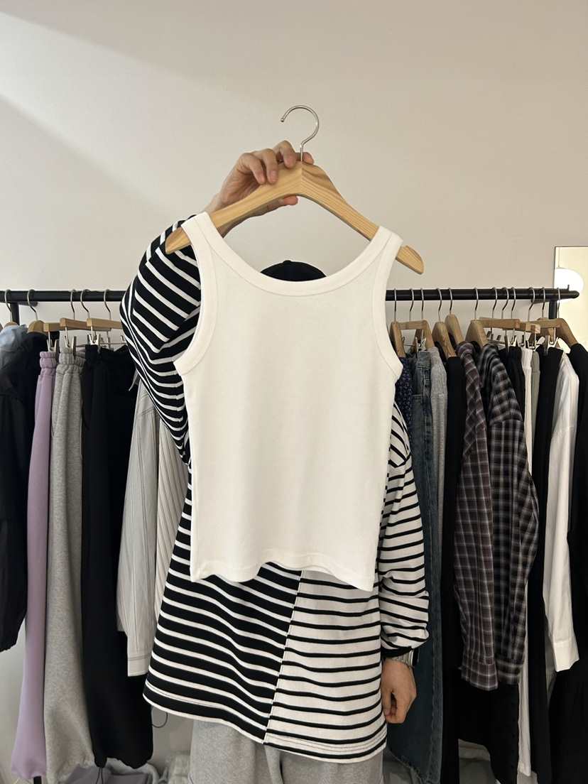 AS THOUGHT東大門直郵女士新品26春夏推薦職業真品吊帶背心AS THOUGHT吊帶/背心