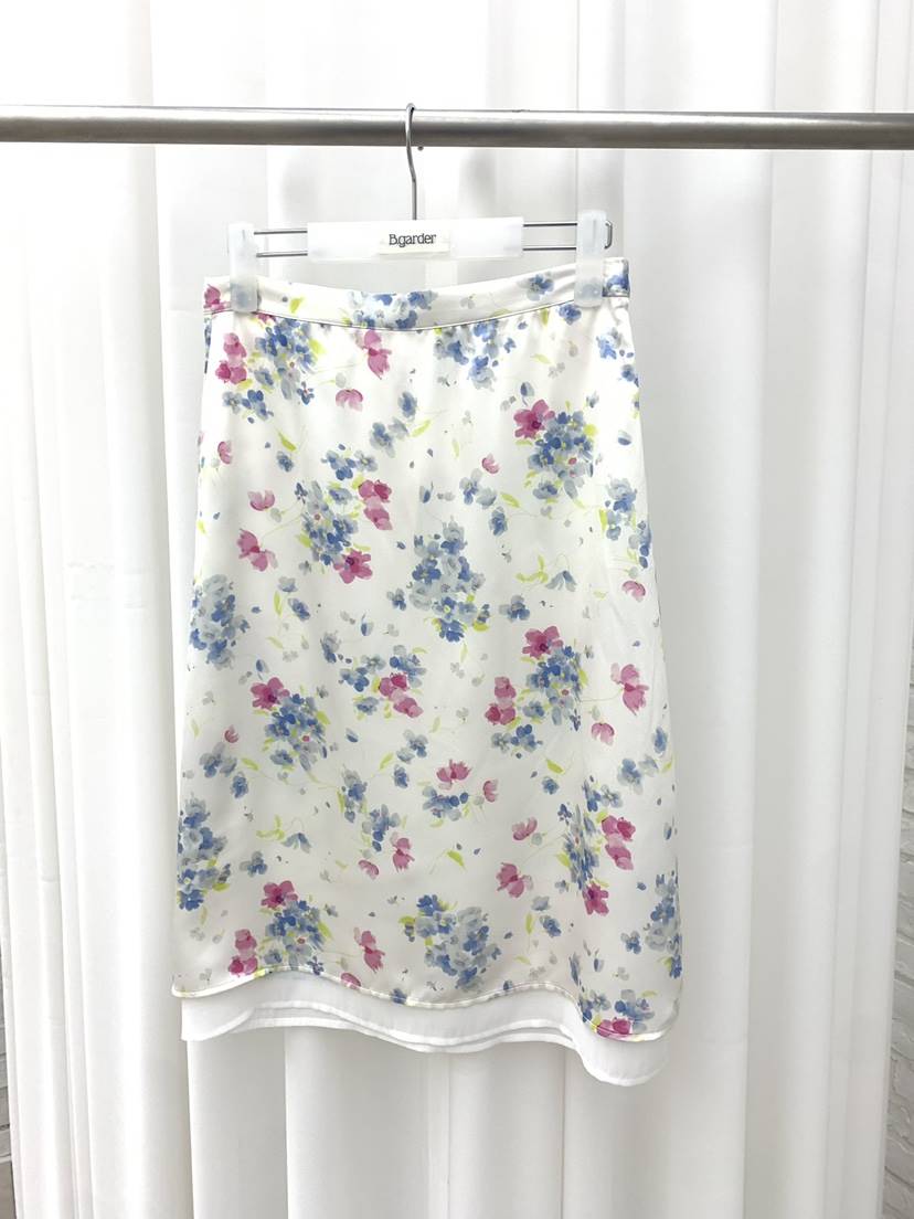 B_GARDER東大門代購女士新品時尚休閑真品半身裙中短裙花朵B.GARDER半身裙/中短裙