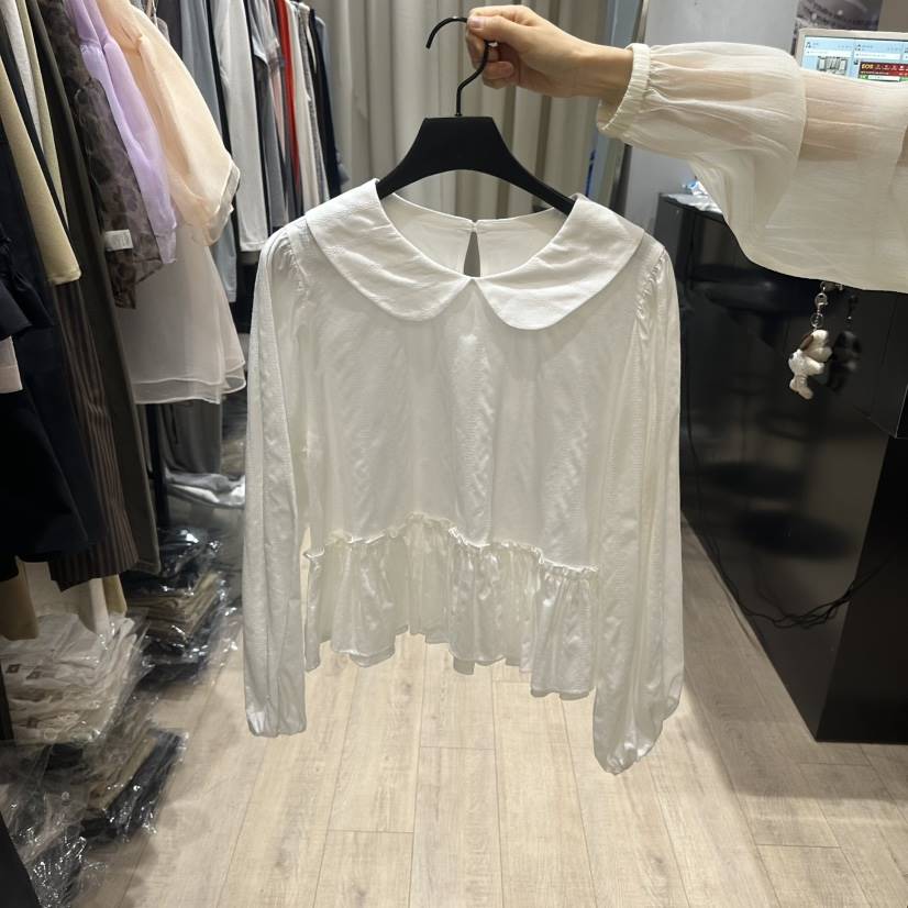 SOFTNESS韓國直郵女士新款26春夏休閑熱賣真品襯衫蕾絲衫Softness/Cosmic襯衫/蕾絲衫