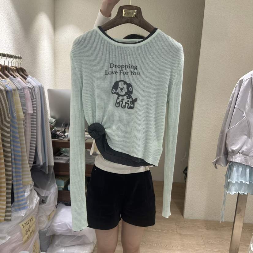 EMPTY韓國代購女裝新品熱賣職業推薦休閑人氣真品26春夏針織衫EMPTY針織衫