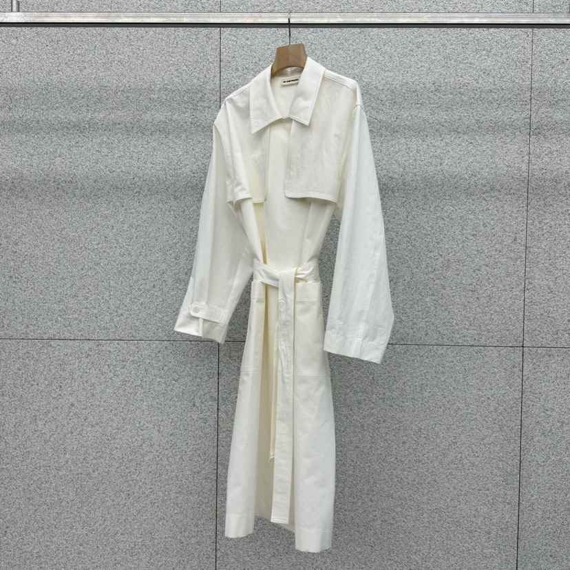 AT THE BAGEL東大門直郵女士新款26春夏長款風衣含腰帶AT THE BAGEL長款風衣