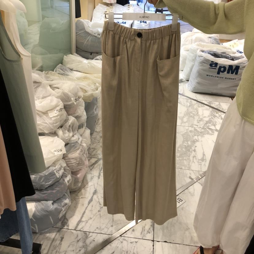 ALMOND韓國直郵女士新款26春夏推薦職業人氣熱賣休閑休閑褲ALMOND休閑褲