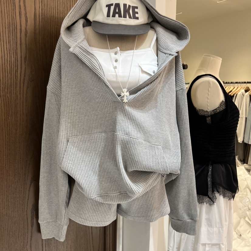 VIRKIN韓國代購女裝新款26春夏熱賣休閑時尚職業衛衣連帽衫VIRKIN衛衣