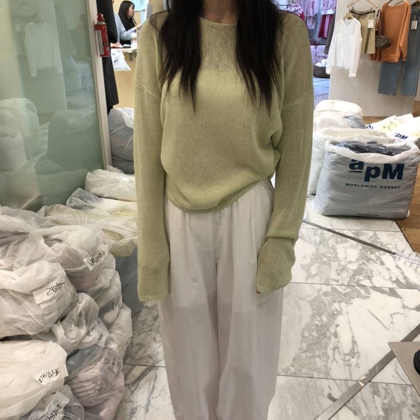 ALMOND韓國直郵女士新品真品熱賣休閑推薦26春夏時尚針織衫ALMOND針織衫