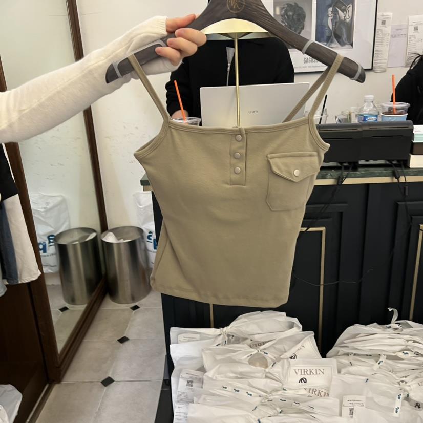 VIRKIN韓國直郵女裝新品真品26春夏熱賣休閑職業吊帶背心VIRKIN吊帶/背心