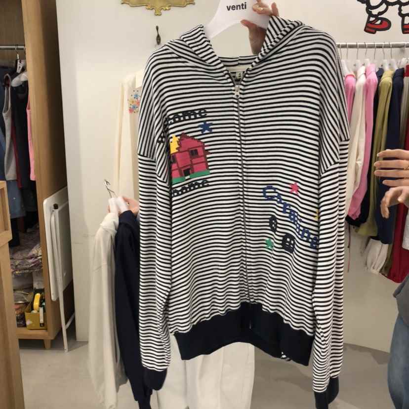 VENTI東大門實拍女裝新款休閑26春夏推薦人氣夾克連帽衫拉鏈VENTI夾克