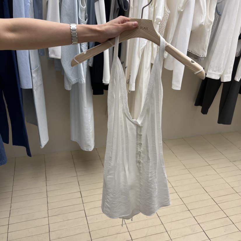 THEPLAN韓國直郵女士新品熱賣真品職業人氣推薦吊帶背心褶裥THE PLAN吊帶/背心