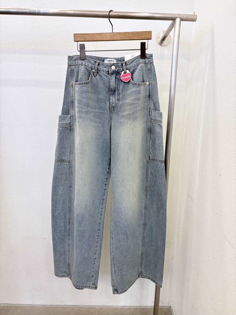 LUMIPLE韓國直郵女裝新款職業休閑時尚熱賣真品推薦牛仔褲LUMIPLE牛仔褲
