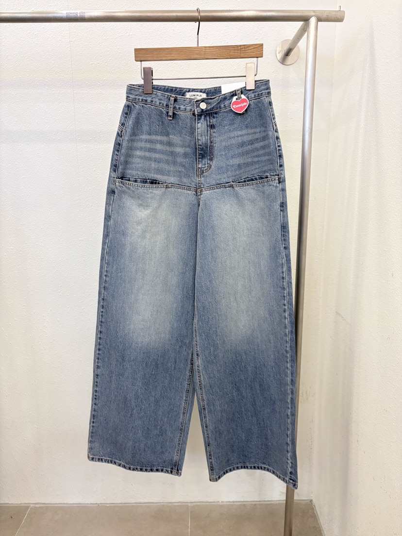 LUMIPLE韓國代購女裝新品真品26春夏職業人氣時尚推薦牛仔褲LUMIPLE牛仔褲