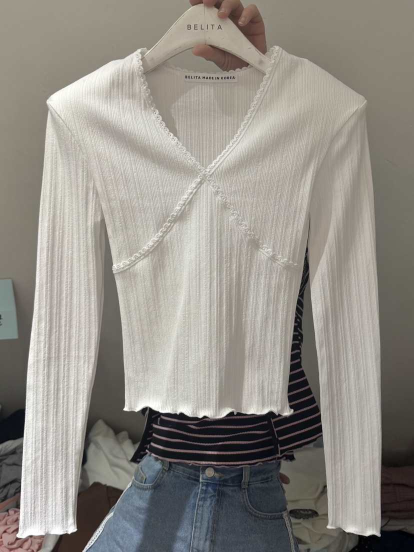 BELITA-L東大門實拍女裝新款人氣休閑26春夏推薦長袖T恤BELITA-L長袖T恤