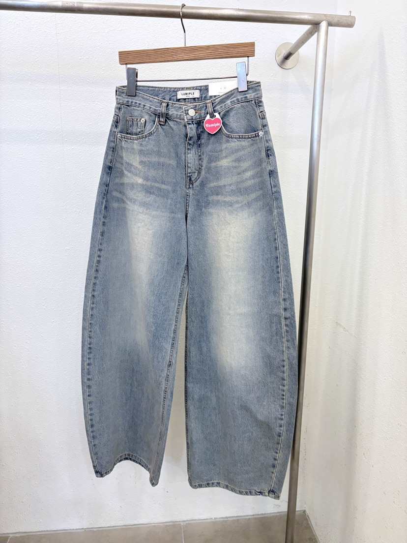 LUMIPLE東大門直郵女裝新品職業26春夏真品人氣熱賣牛仔褲LUMIPLE牛仔褲
