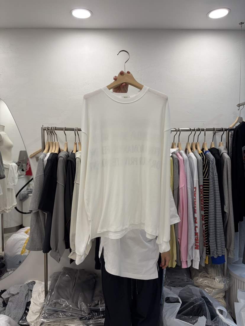 DELICATE韓國直郵女裝新品熱賣時尚休閑真品職業26春夏長袖T恤DELICATE長袖T恤