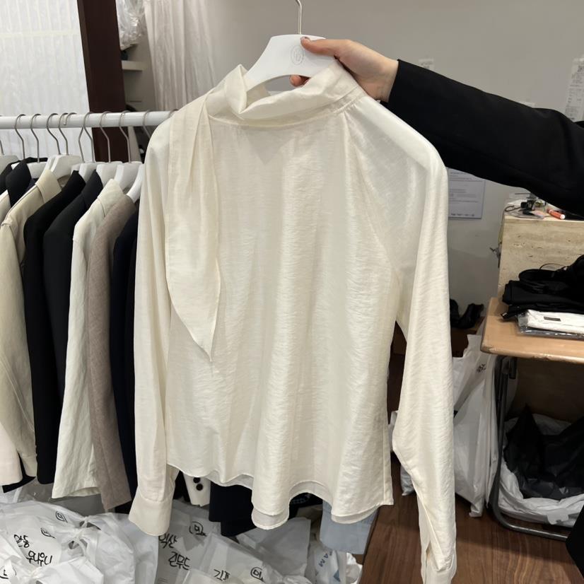 UNDERSTANDING東大門代購女裝新款推薦襯衫蕾絲衫天絲圍巾UNDERSTANDING襯衫/蕾絲衫