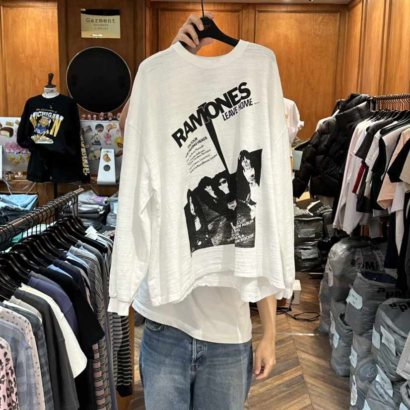 GARMENT-P東大門代購女士新款時尚休閑真品職業推薦長袖T恤GARMENT長袖T恤