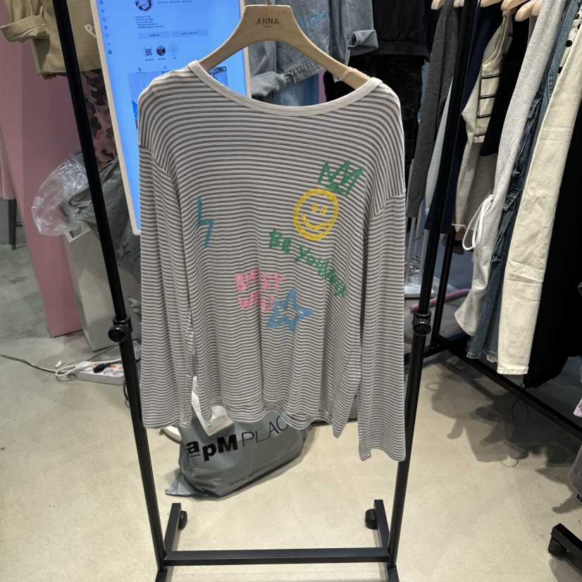 ANNA-P東大門實拍女士新品真品時尚休閑熱賣26春夏長袖T恤ANNA-P長袖T恤