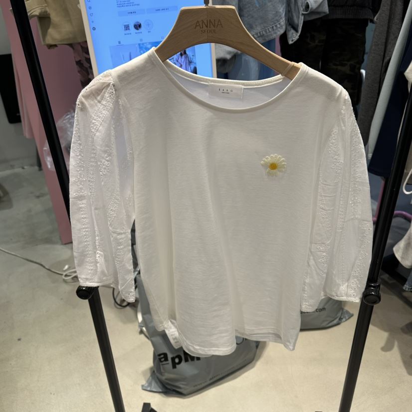 ANNA-P東大門代購女士新款職業26春夏時尚熱賣推薦T恤蕾絲ANNA-PT恤