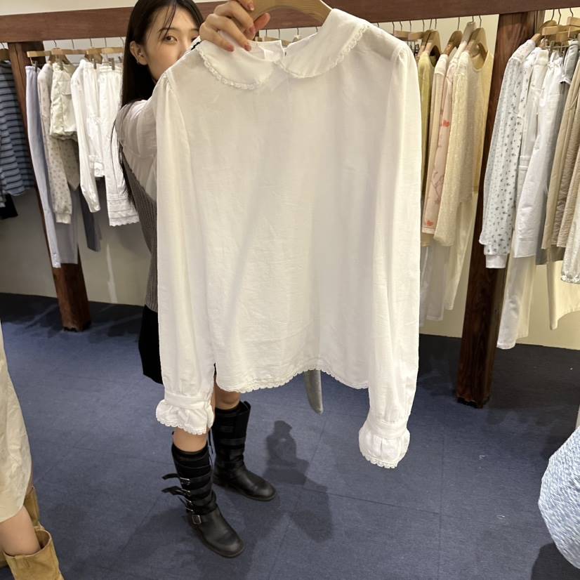 FURE東大門直郵女士新款職業休閑真品26春夏襯衫蕾絲衫蕾絲FURE襯衫/蕾絲衫