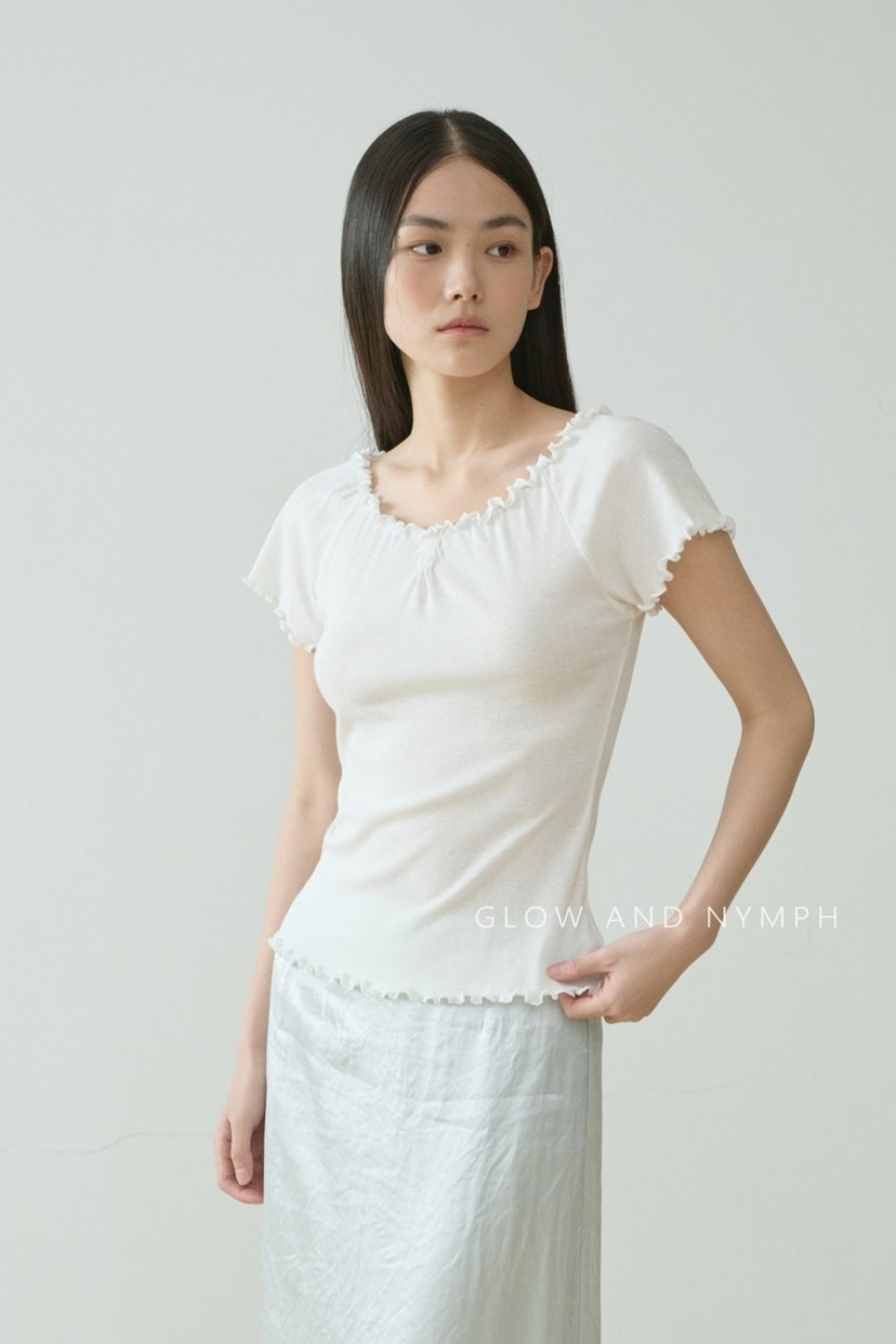 GLOW AND NYMPH東大門代購女裝新款休閑熱賣推薦26春夏T恤GLOW AND NYMPHT恤