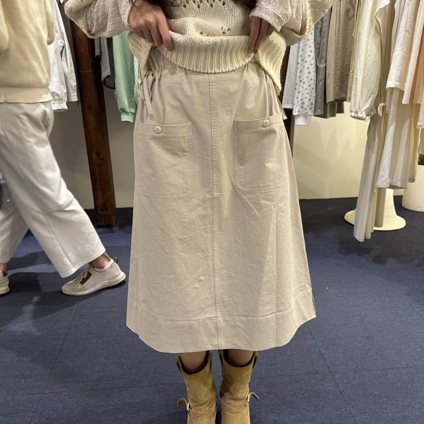 FURE東大門直郵女士新品真品休閑人氣半身裙中短裙口袋棉質FURE半身裙/中短裙