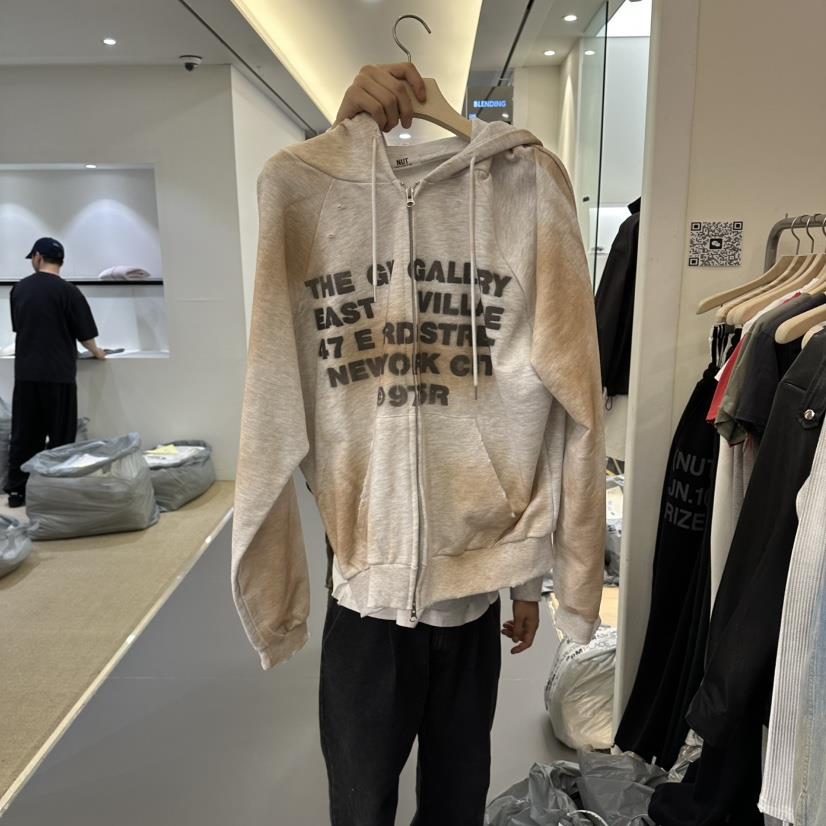 NUT東大門實拍女裝新款26春夏時尚推薦人氣夾克連帽衫拉鏈NUT夾克