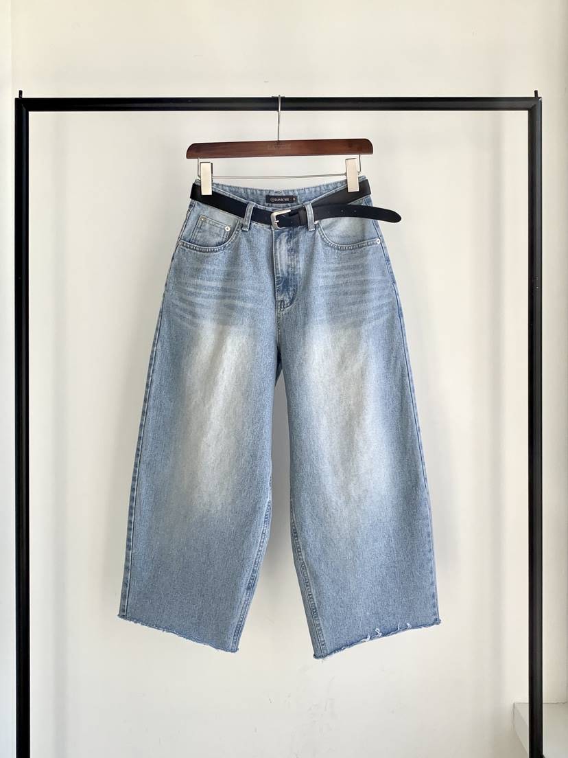DAVICHI/D.SECOND東大門代購女士新款時尚牛仔褲含隨機腰帶DAVICHI/D.SECOND牛仔褲