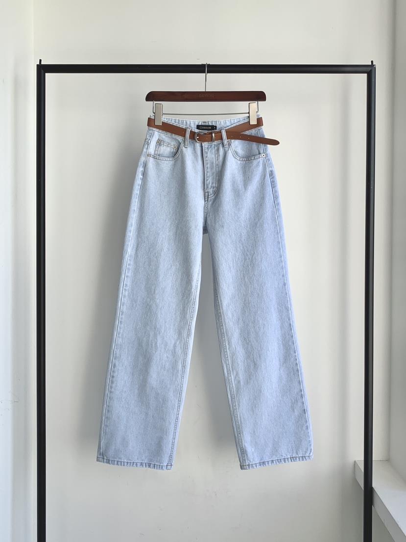 DAVICHI/D.SECOND韓國代購女裝新品26春夏牛仔褲含隨機腰帶DAVICHI/D.SECOND牛仔褲