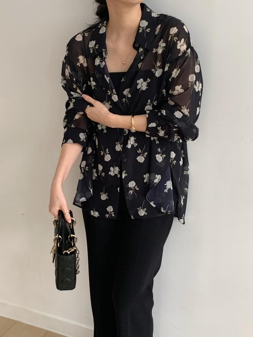 COBALT BLUE東大門實拍女裝新品推薦人氣休閑襯衫蕾絲衫COBALT BLUE襯衫/蕾絲衫