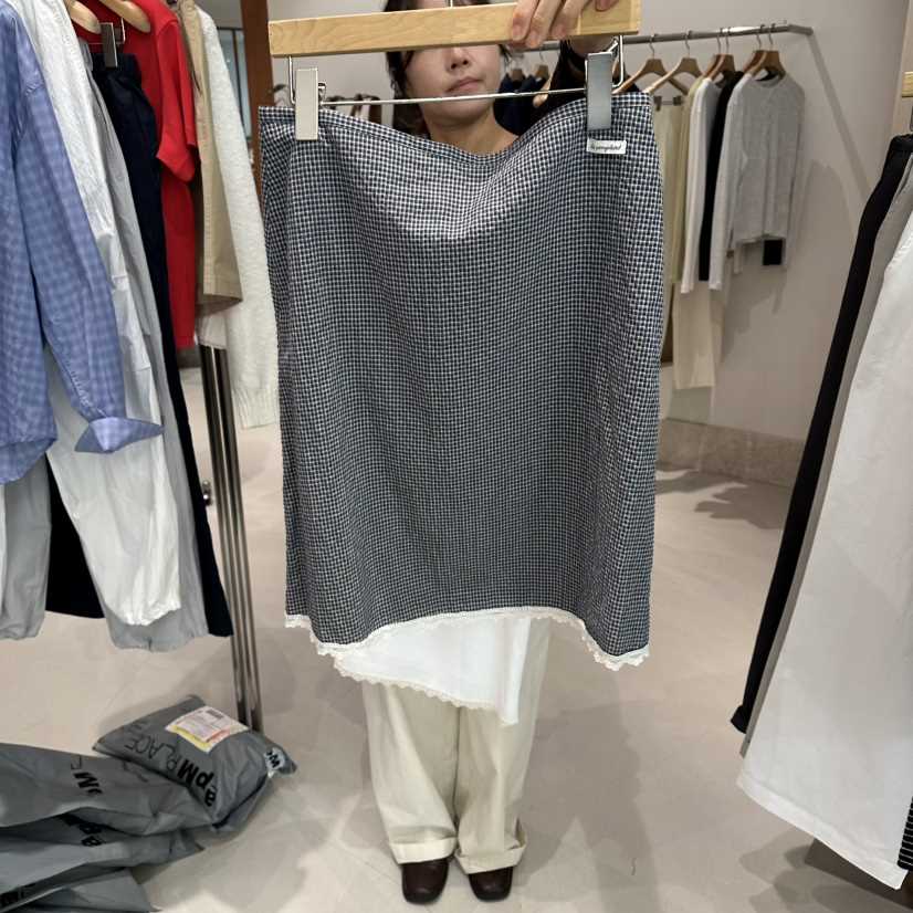 ANDMORE BUTTON韓國直郵女裝新品26春夏半身裙中短裙蕾絲ANDMORE BUTTON半身裙/中短裙