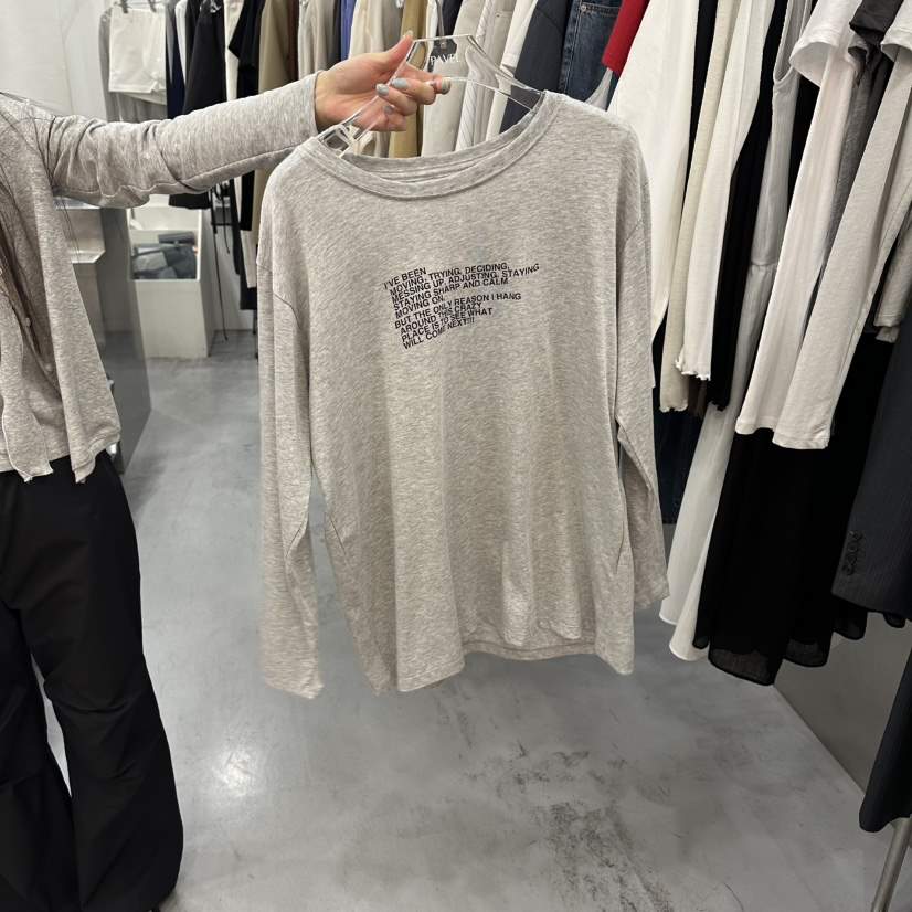 PAVEL東大門代購女裝新品熱賣26春夏真品職業推薦長袖T恤PAVEL長袖T恤