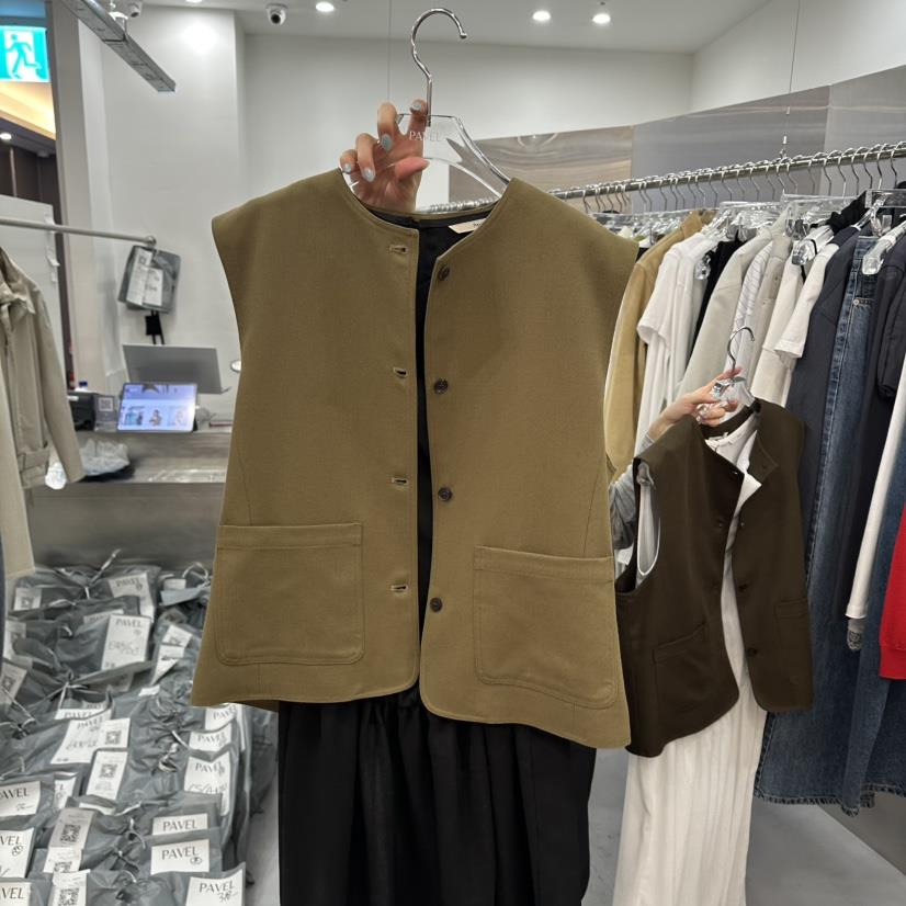 PAVEL東大門直郵女裝新品時尚推薦職業人氣休閑26春夏馬甲PAVEL馬甲