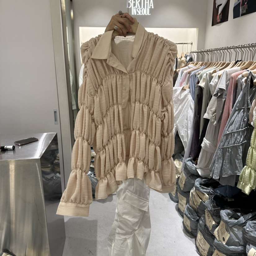 BERTHA韓國直郵女裝新品26春夏時尚真品人氣熱賣襯衫蕾絲衫BERTHA襯衫/蕾絲衫