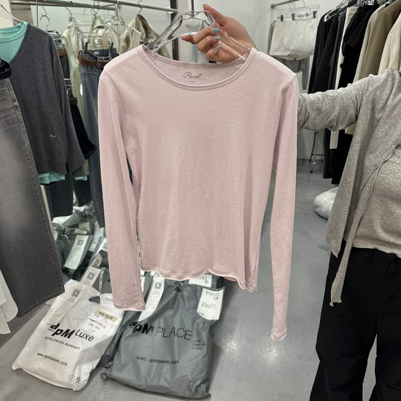 PAVEL東大門直郵女裝新品時尚人氣職業真品熱賣推薦長袖T恤PAVEL長袖T恤