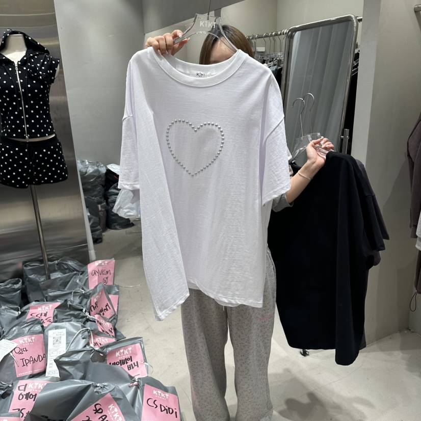 KIKI韓國直郵女士新款休閑時尚職業熱賣26春夏人氣推薦T恤KIKIT恤