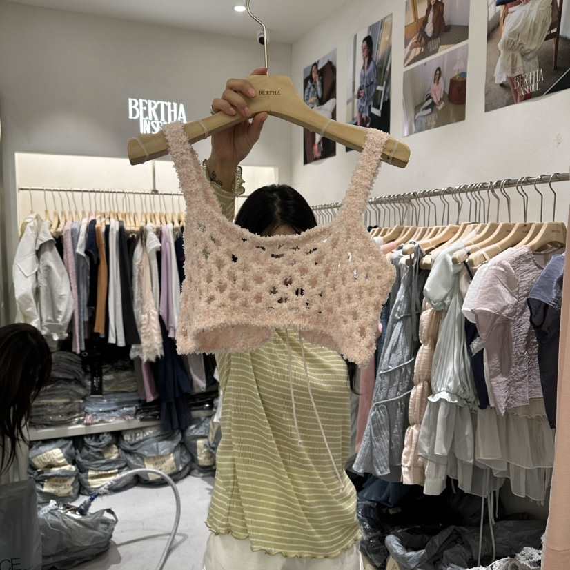 BERTHA東大門直郵女裝新品休閑真品26春夏人氣時尚吊帶背心BERTHA吊帶/背心