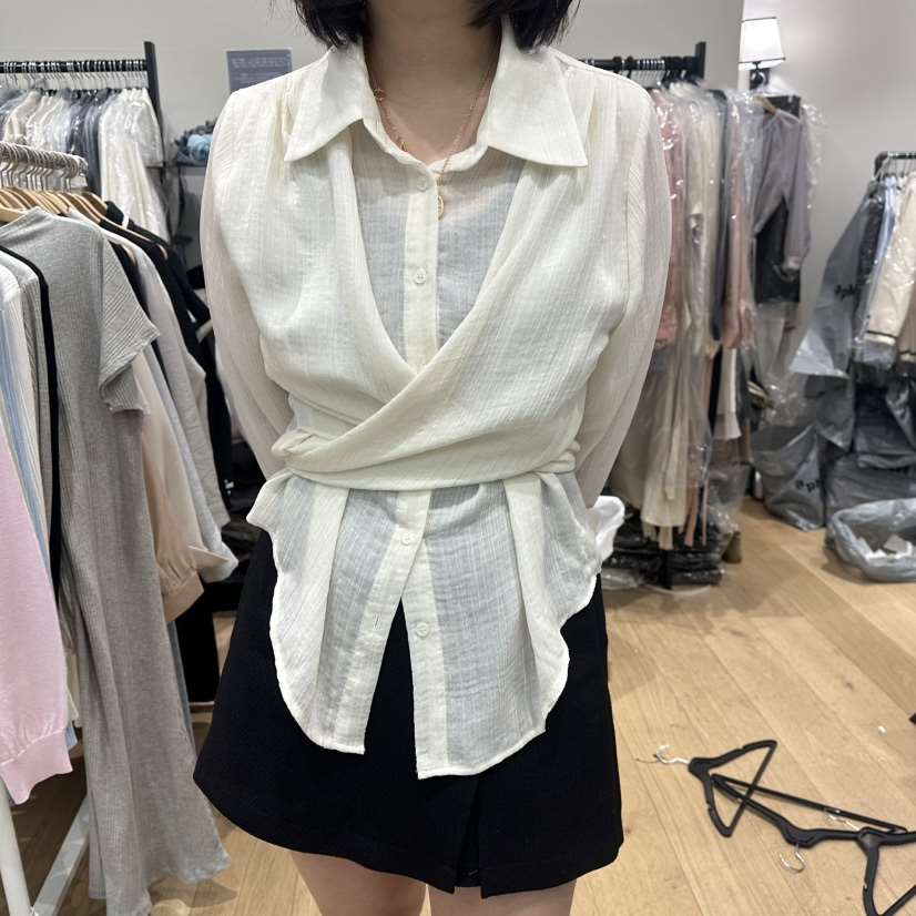 M.G.N東大門代購女士新款時尚熱賣真品人氣26春夏襯衫蕾絲衫MAGNET襯衫/蕾絲衫