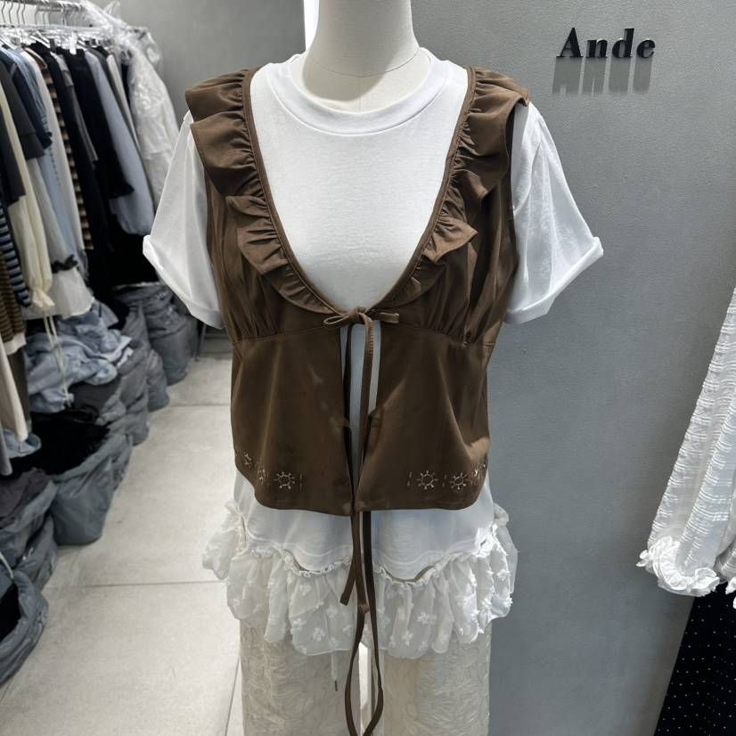 ANDE韓國代購女裝新款推薦真品人氣26春夏時尚馬甲不含內搭Ande馬甲