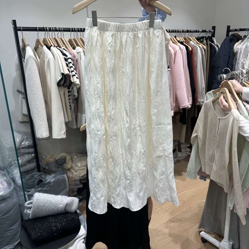 M.G.N韓國直郵女裝新款人氣推薦休閑熱賣時尚26春夏長裙褶皺MAGNET長裙